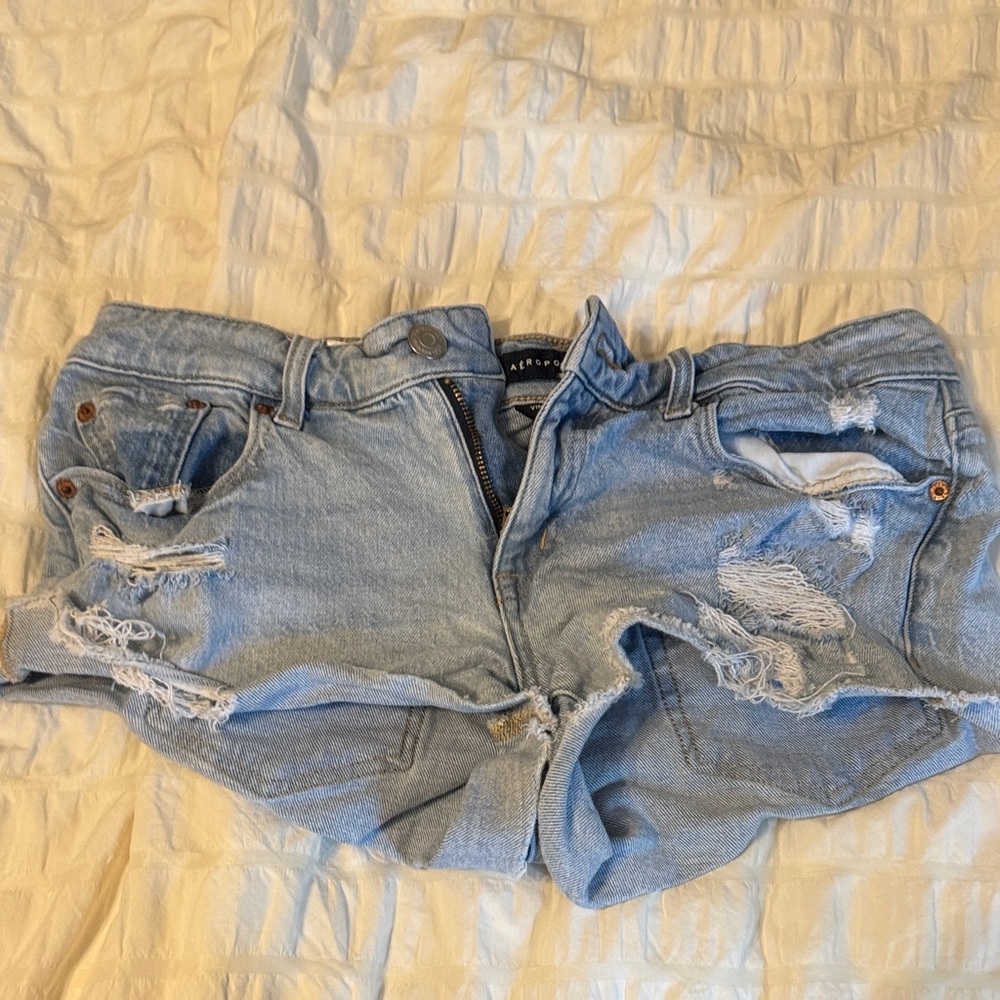 Aeropostale Light Blue Jean Shorts